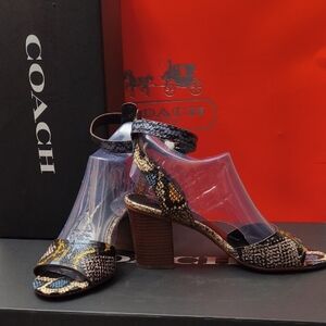 Coach Snake Pipher Heel No. Q8105 8.5B